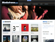 Tablet Screenshot of musikafrance.com